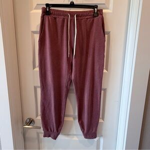 Vuori Dream Knit Heather Pink Performance Jogger Pants